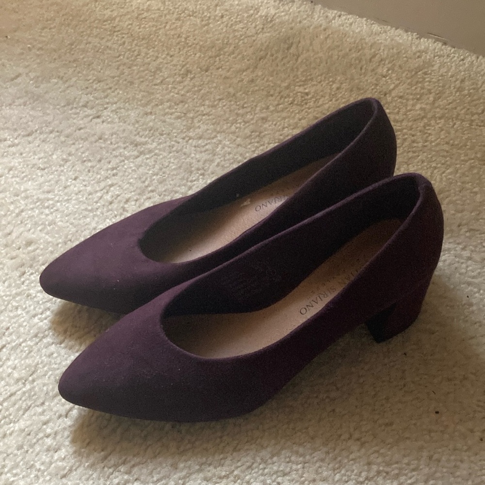 Practical Mauve Short Block Heels